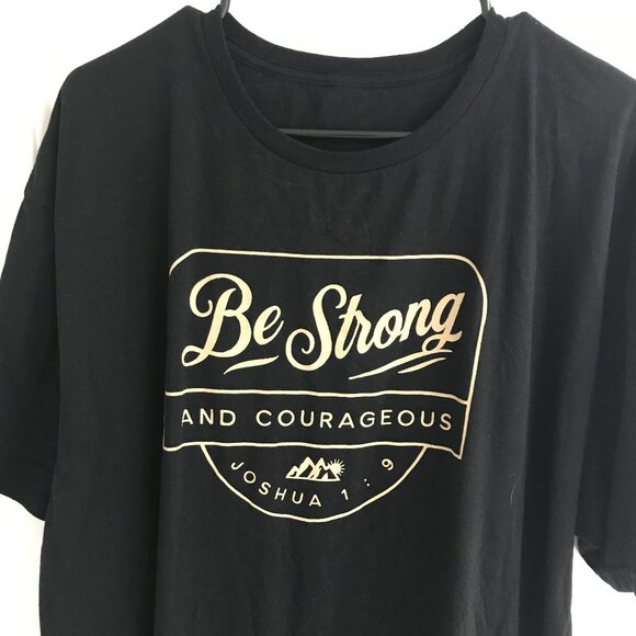 Joshua 1:9 Bible Verse Shirt 2XL - Picture 2 of 3